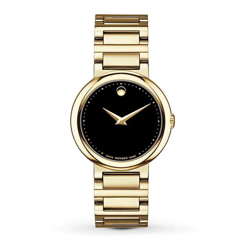 Movado Concerto Gold-Plated 0606420 Ladies